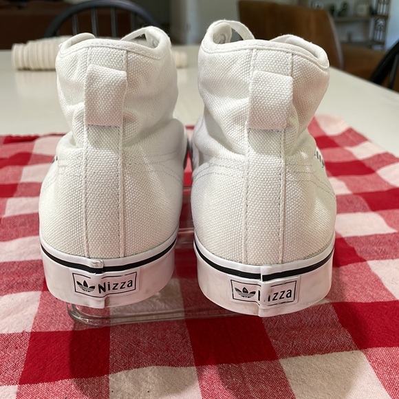 Adidas Nizza RF Hi Classic B-ball shoes in white canvas. Men 13. Excellent cond. - Picture 9 of 15